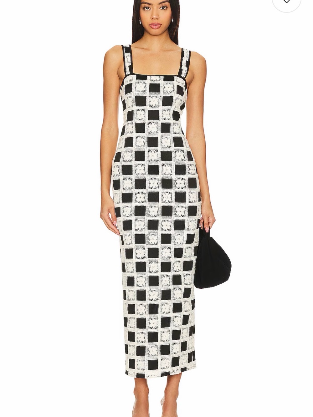 Tularosa Anna Maxi Dress in Black & Ivory